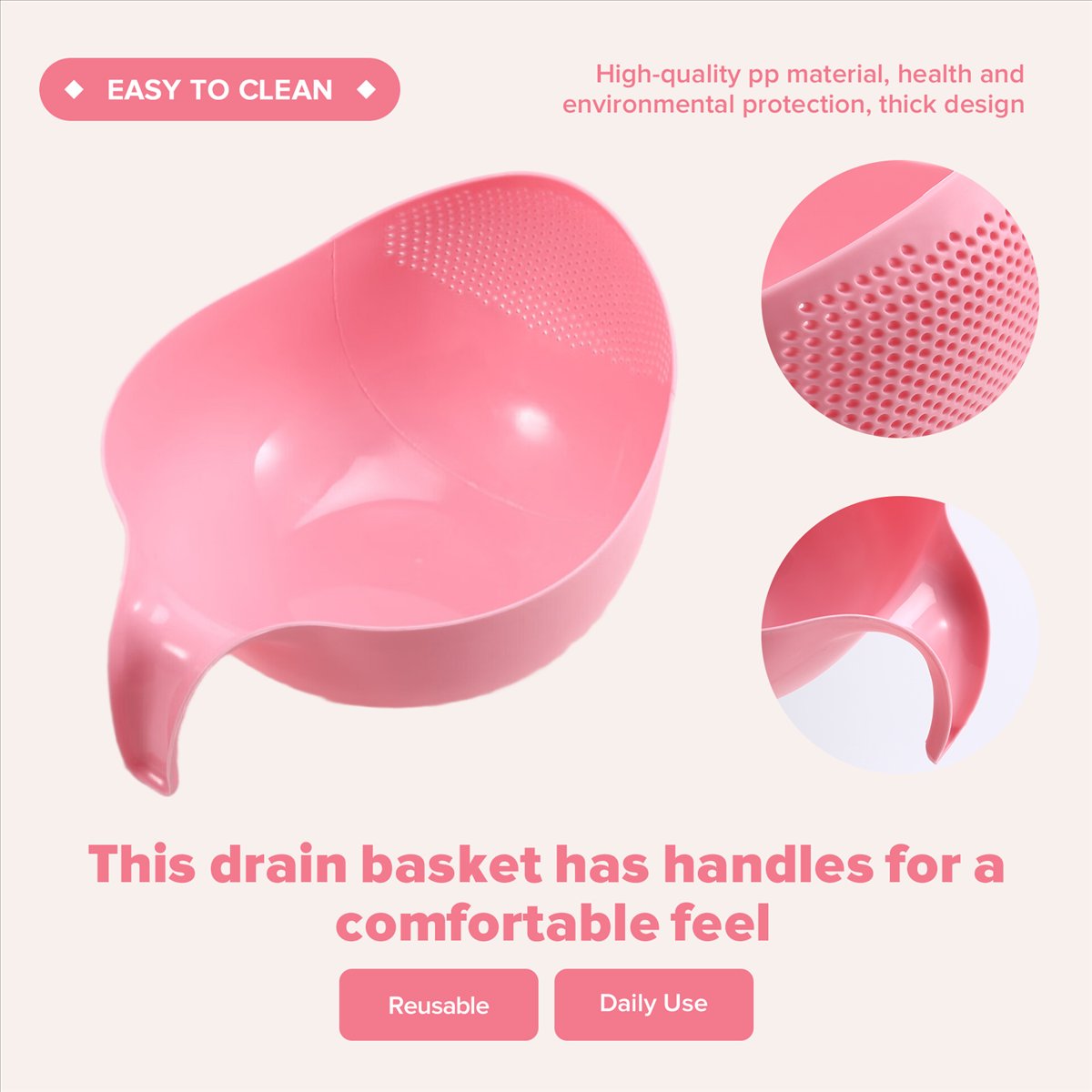 Kitchen Gadgets Rice Filter - ABJS أحدث أداة مطبخ لغسل الأرز