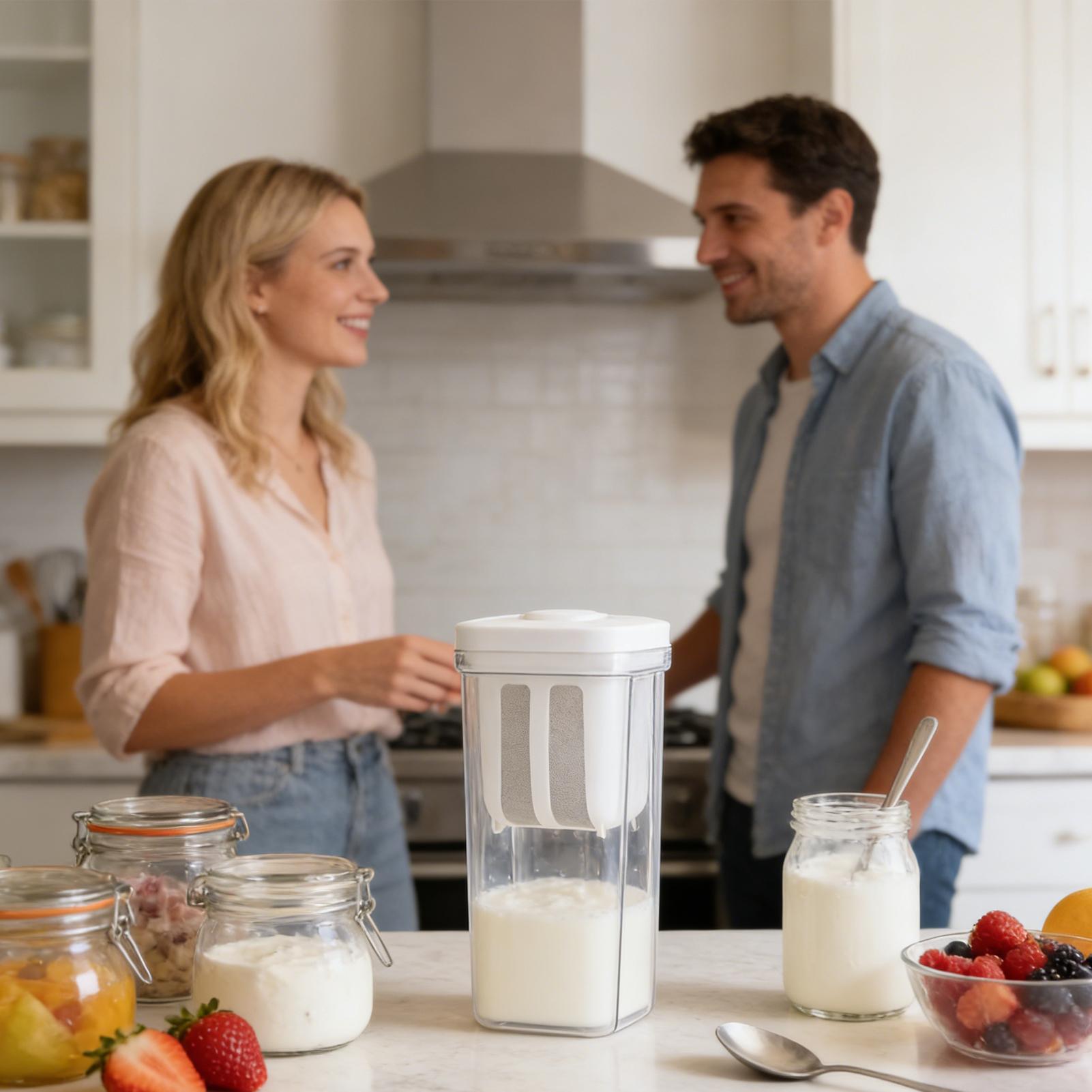 Kitchen Gadgets Rice Filter - مصفاة زبادي قابلة لإعادة الاستخدام بشبكة