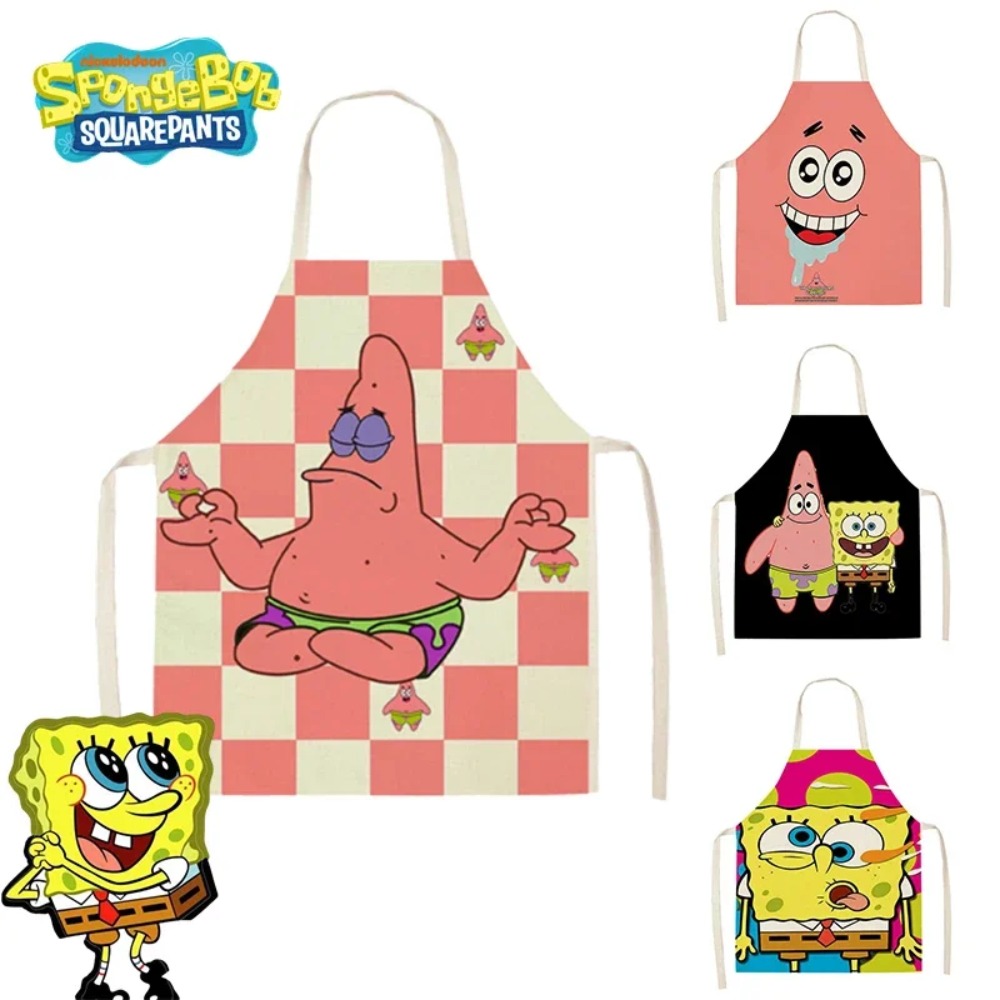 Kitchen Gadgets And Equipment - مرايل مطبخ سبونج بوب وباتريك للكبار،