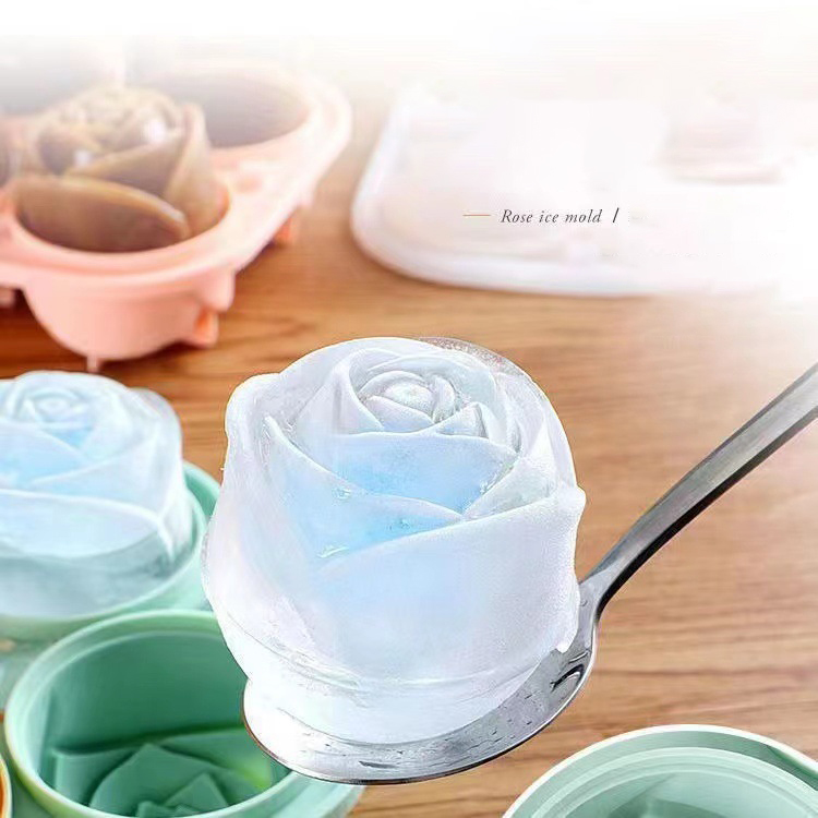 Kitchen Gadgets Oxo - ثلاثية الأبعاد قوالب الثلج الوردي 4