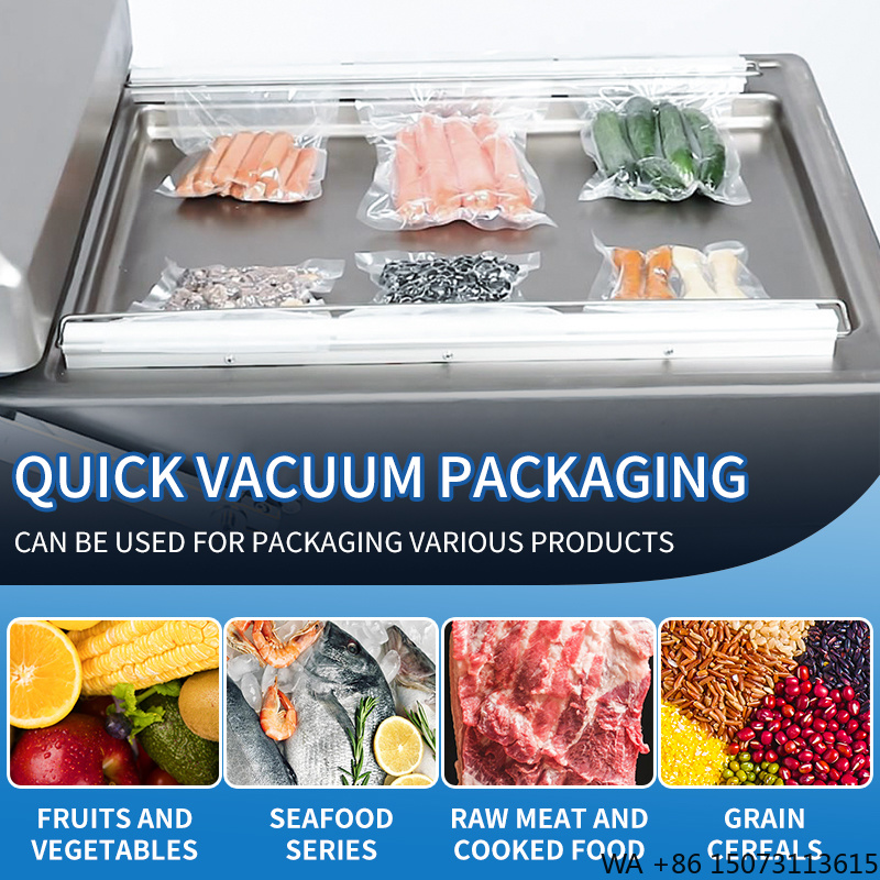 Food Vacuum Sealer - جهاز تغليف بالتفريغ التجاري DZ-500 بغرفتين