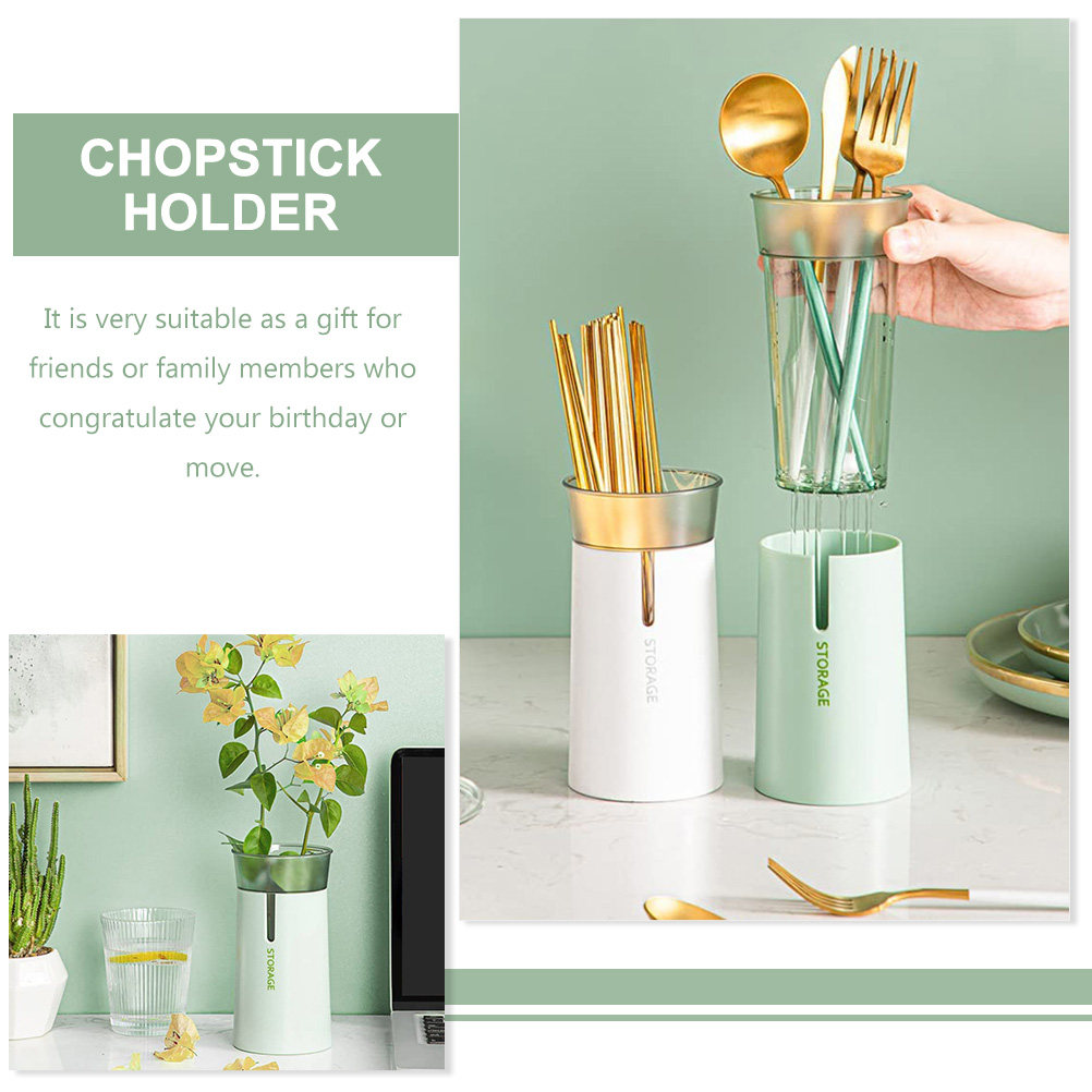 حامل أدوات المائدة المزدوج الط - مراجعة Kitchen Utensil Holder وسعره
