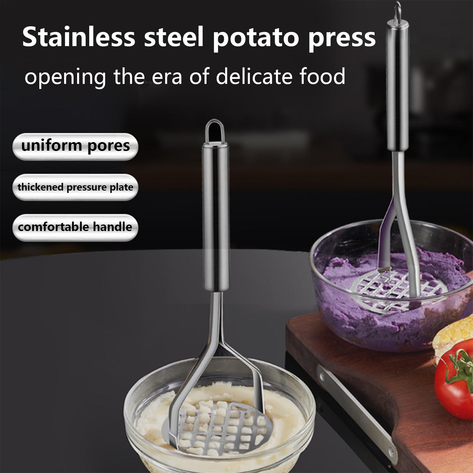 مكبس بطاطس يدوي من الفولاذ الم - مراجعة Kitchen Gadgets Men وسعره