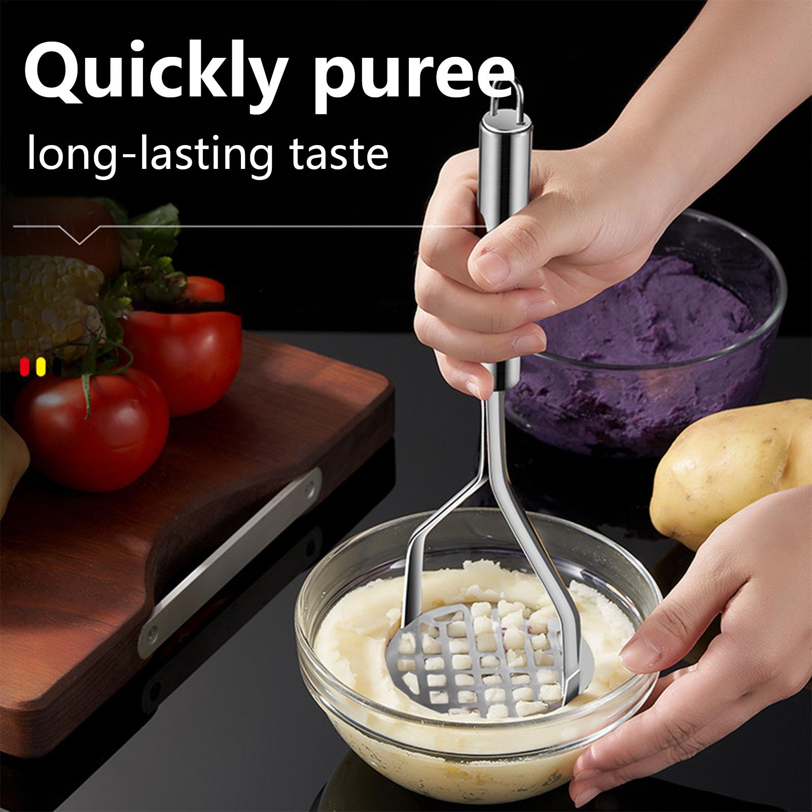 مكبس بطاطس يدوي من الفولاذ الم - مراجعة Kitchen Gadgets Men وسعره