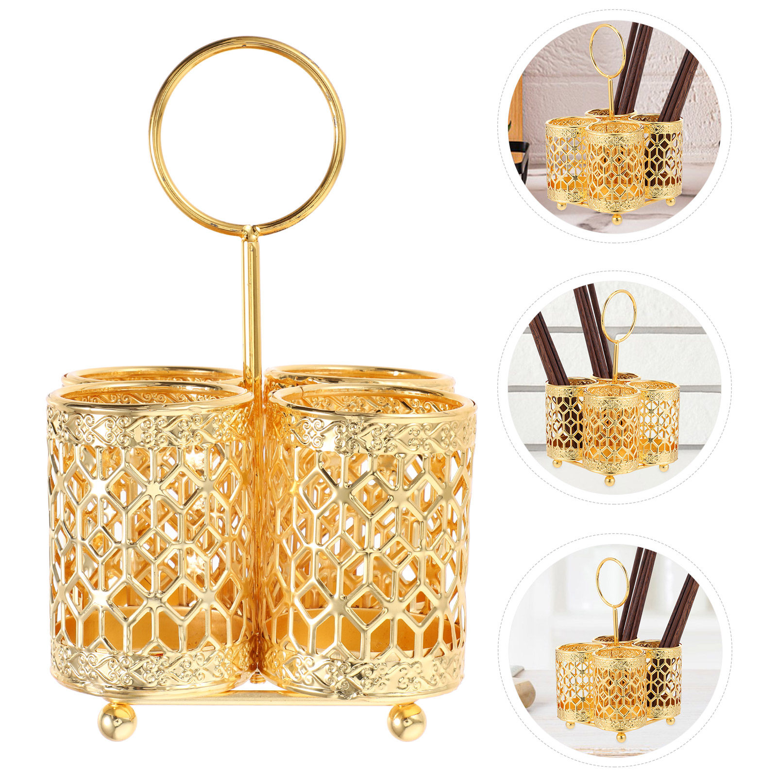 حامل عيدان الطعام المثبت على ا - مراجعة Kitchen Utensil Holder وسعره