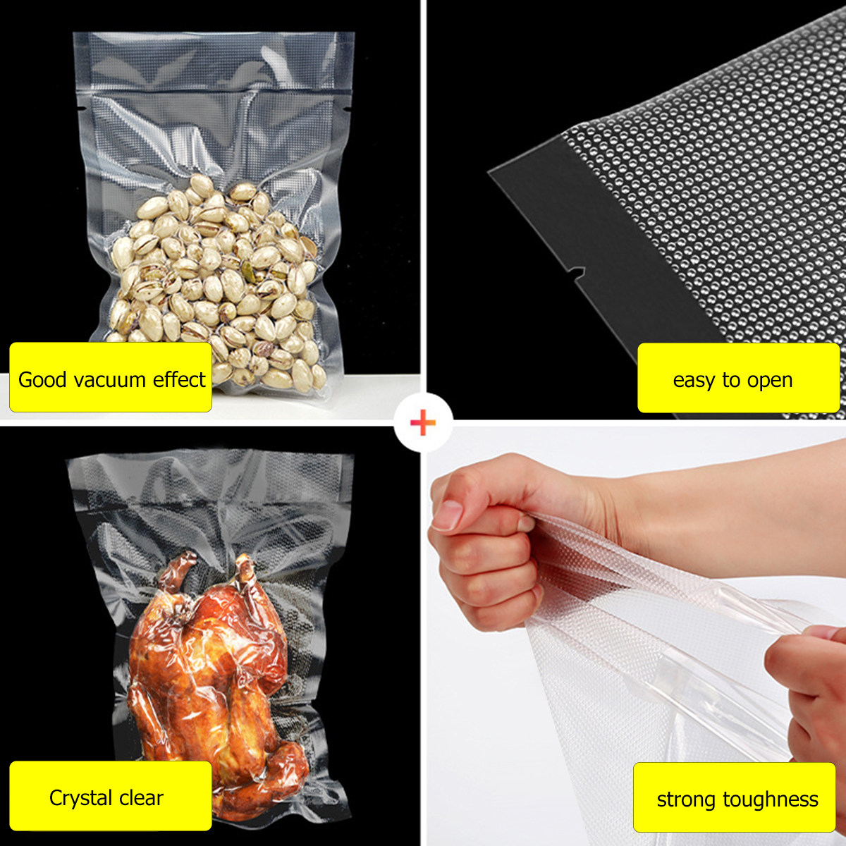 100 قطعة من أكياس التفريغ الشف - مراجعة Food Vacuum Sealer وسعره