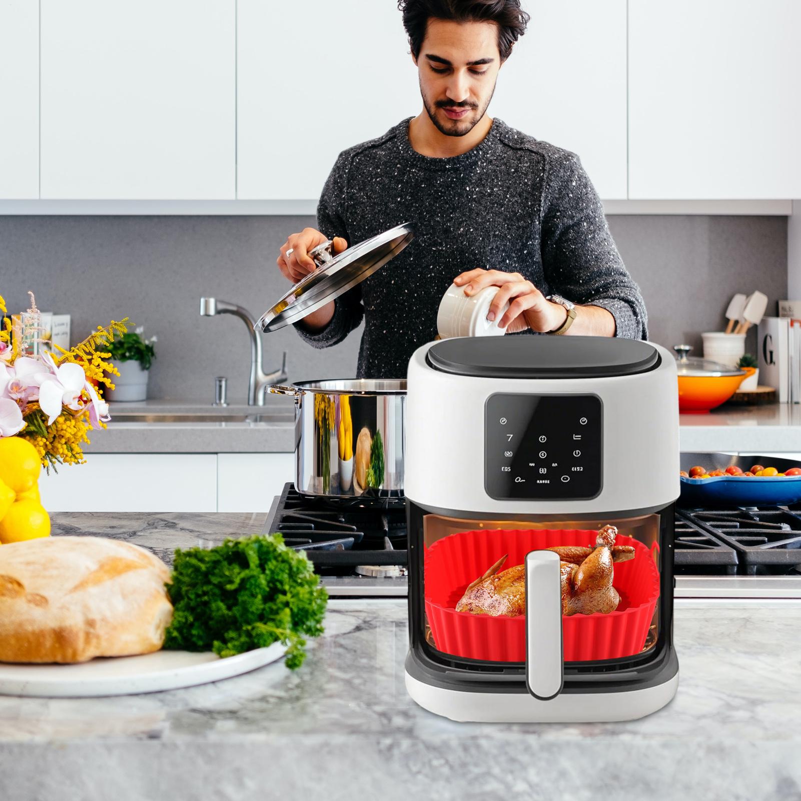 بطانات سيليكون مربعة لمقلاة ال - مراجعة Kitchen Gadgets Men وسعره