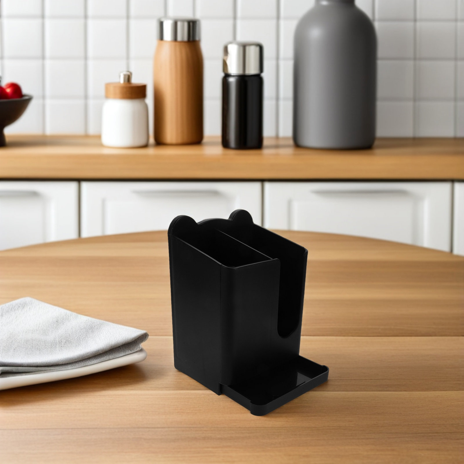 حامل عيدان الطعام والملعقة الم - مراجعة Kitchen Utensil Holder وسعره