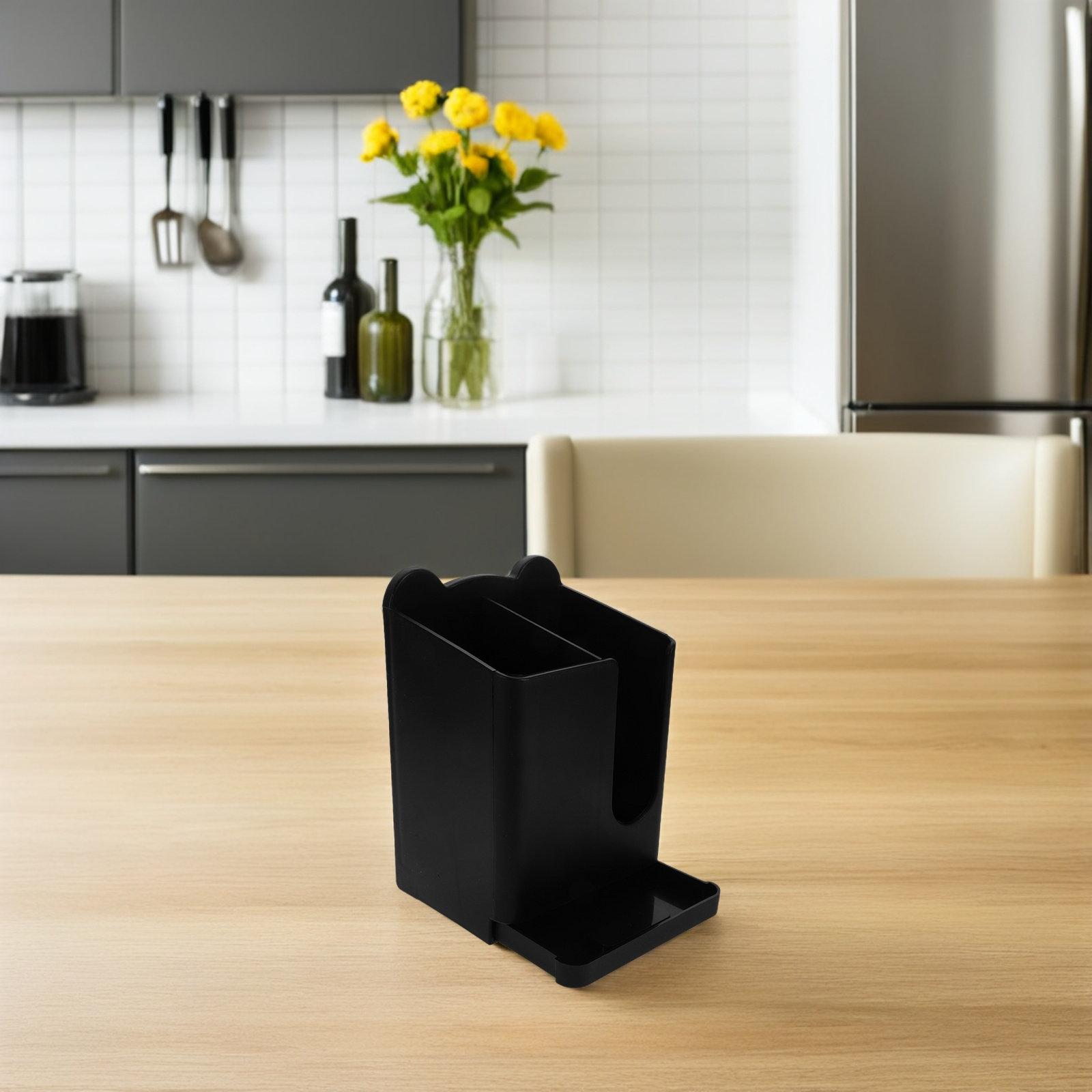 حامل عيدان الطعام والملعقة الم - مراجعة Kitchen Utensil Holder وسعره